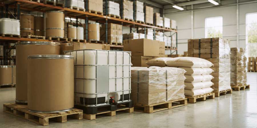 Großhandel, Bulkware und Industrieware im Lager