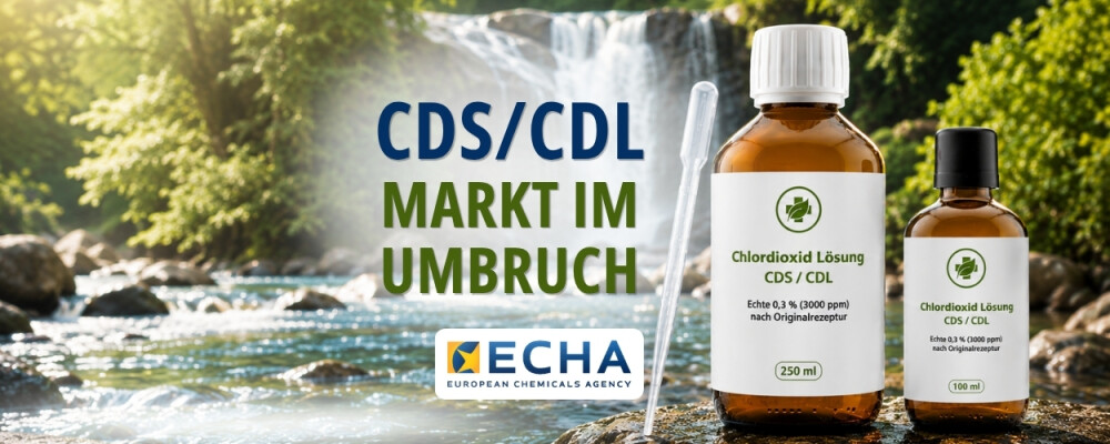 Umbruch im CDS/CDL-Markt neue EU-weite Regulierung für Chlordioxid-Fertiglösungen - Umbruch im CDS/CDL-Markt neue EU-weite Regulierung für Chlordioxid-Fertiglösungen
