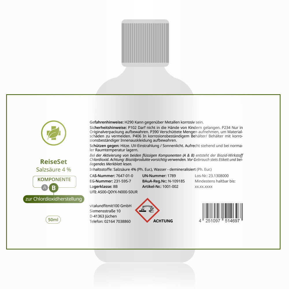 ReiseSet [50 ml Set] Braunglas