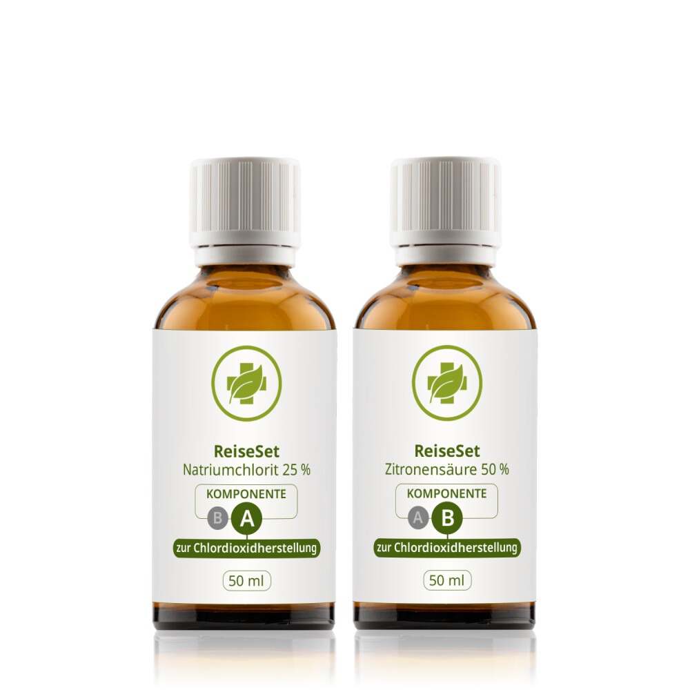 ReiseSet [50 ml Set] Braunglas Zitronensäure 50 %