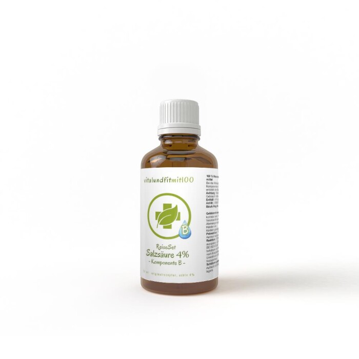 ReiseSet [50 ml Set] Braunglas Salzsäure 4 %