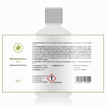 Beste Zitronensäure in Lebensmittelqualität und nach Originalrezeptur