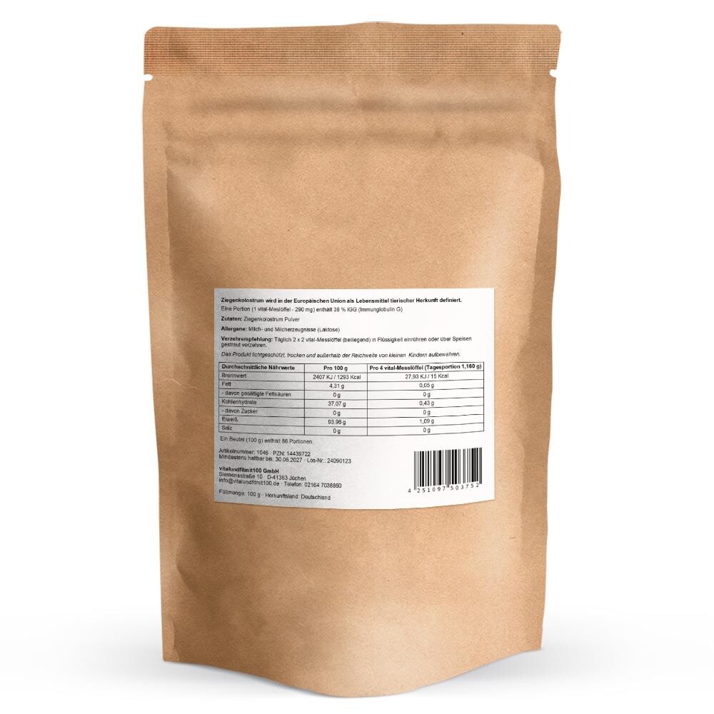 Ziegenkolostrum Pulver pur 100 g
