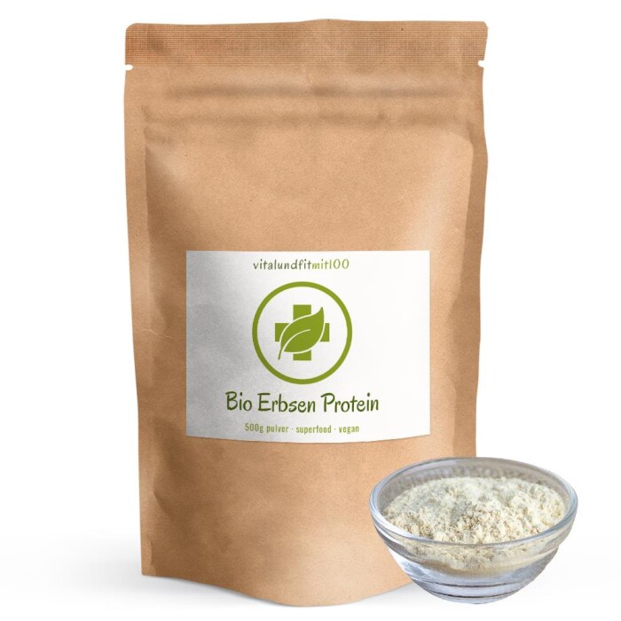 Bio Erbsen Protein Pulver 500 g
