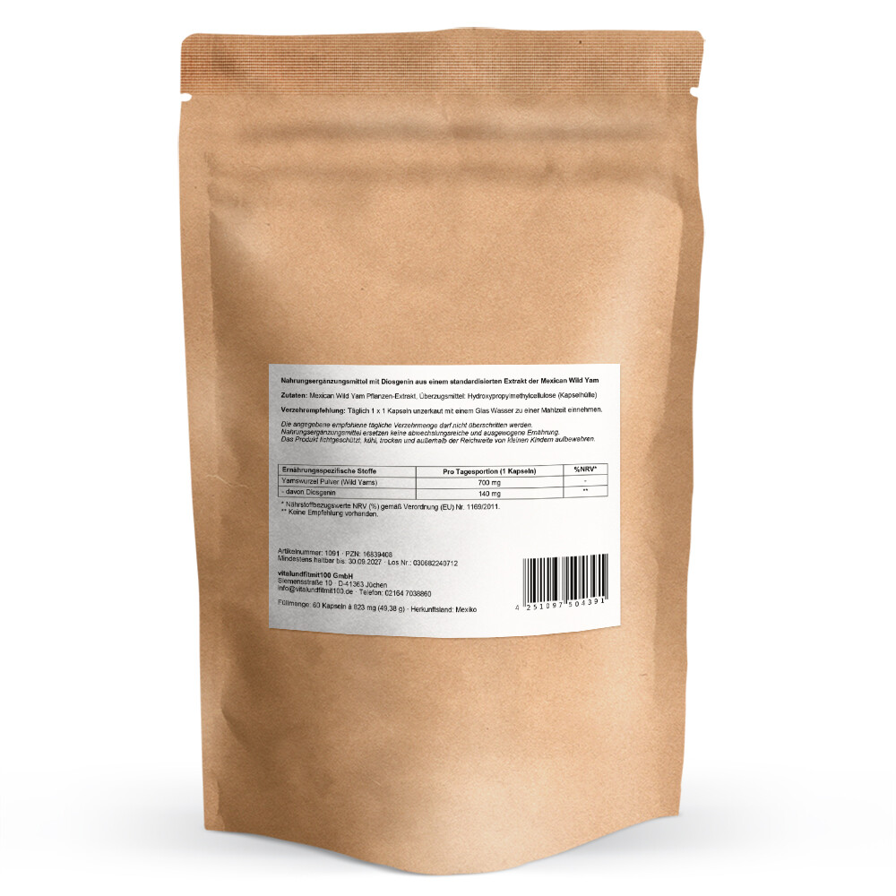 Mexican Wild Yam Yamswurzel Kapseln 60 Stück