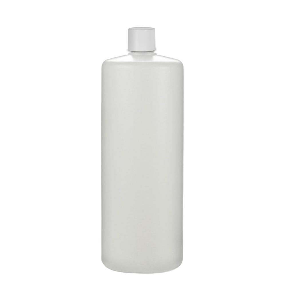 Leerflasche 1000 ml (1 Ltr.) HDPE inkl. Deckel