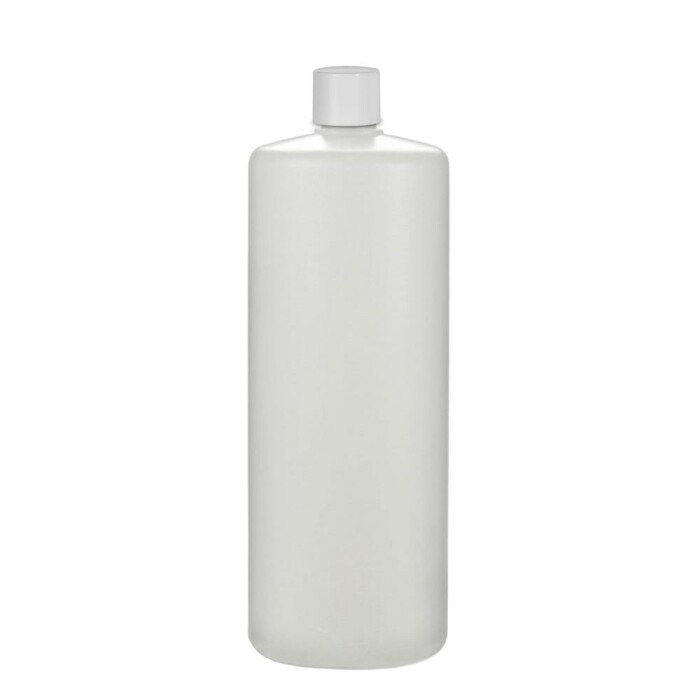 Leerflasche 1000 ml (1 Ltr.) HDPE inkl. Deckel