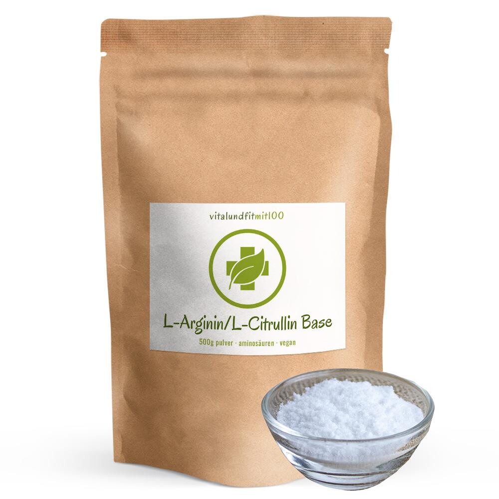 Arginin + Citrulin Pulver (L-Arginin Base + L-Citrullin Base) 500g
