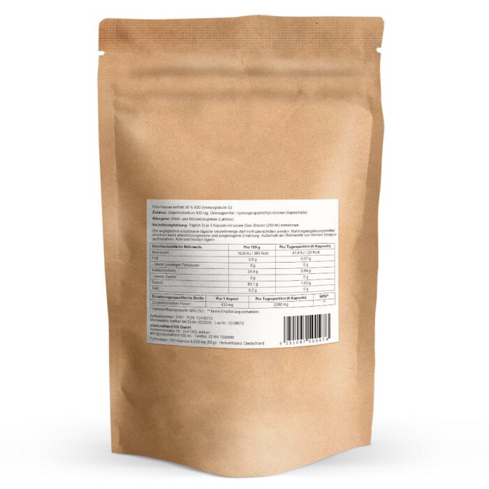 Ziegenkolostrum Kapseln (38 % IGG) 100 Stück