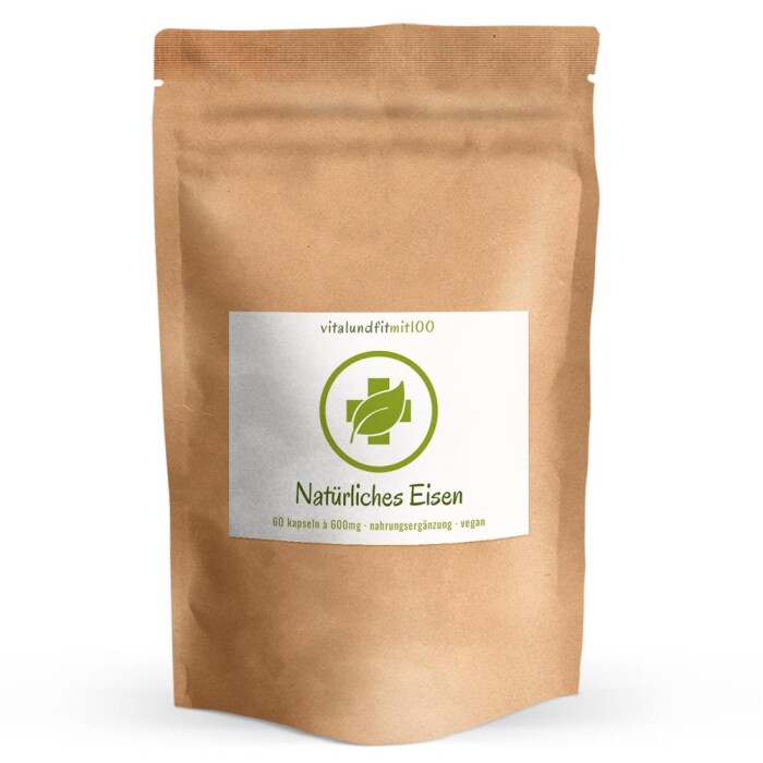 Natürliches Eisen aus Currybaumblättern 60 Kapseln à 600 mg
