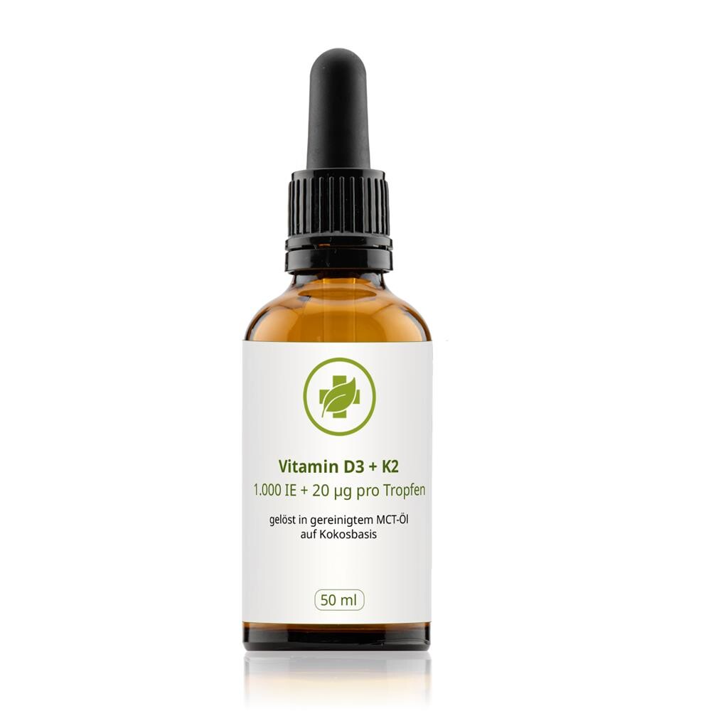 Vitamin D3 + K2 MK7 (1000 IE + 20 µg pro Tropfen) 50 ml
