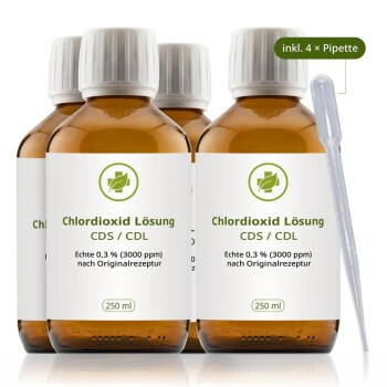 Chlordioxid-Lösung CDL / CDS 0,3% 250 ml Braunglas...