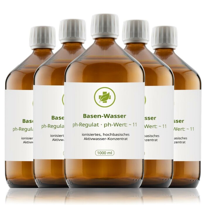 Basen-Wasser ph-Regulat Aktivwasser-Konzentrat 5 Liter (5 x 1 Liter)