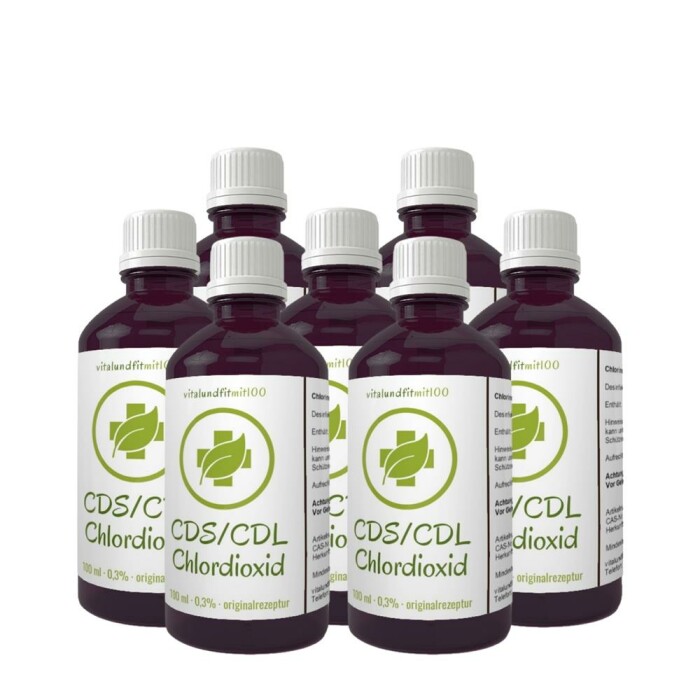Chlordioxid Lösung CDS / CDL 0,3% 100 ml Mironglas 5+2 gratis