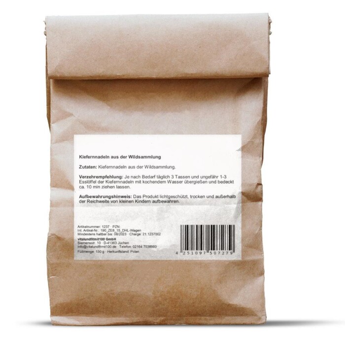 Kiefernnadeln aus Wildsammlung, ganz 150 g