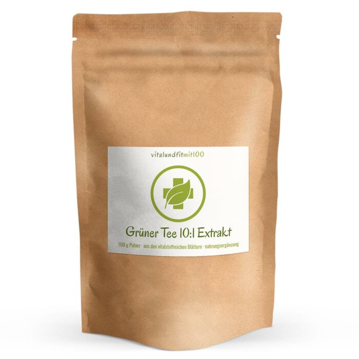 Grüner Tee 10:1 Extrakt 100 g mit 7-9 % Koffein und min. 50 % Polyphenole