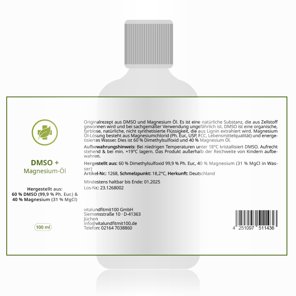 DMSO + Magnesium Öl (60/40) 100 ml