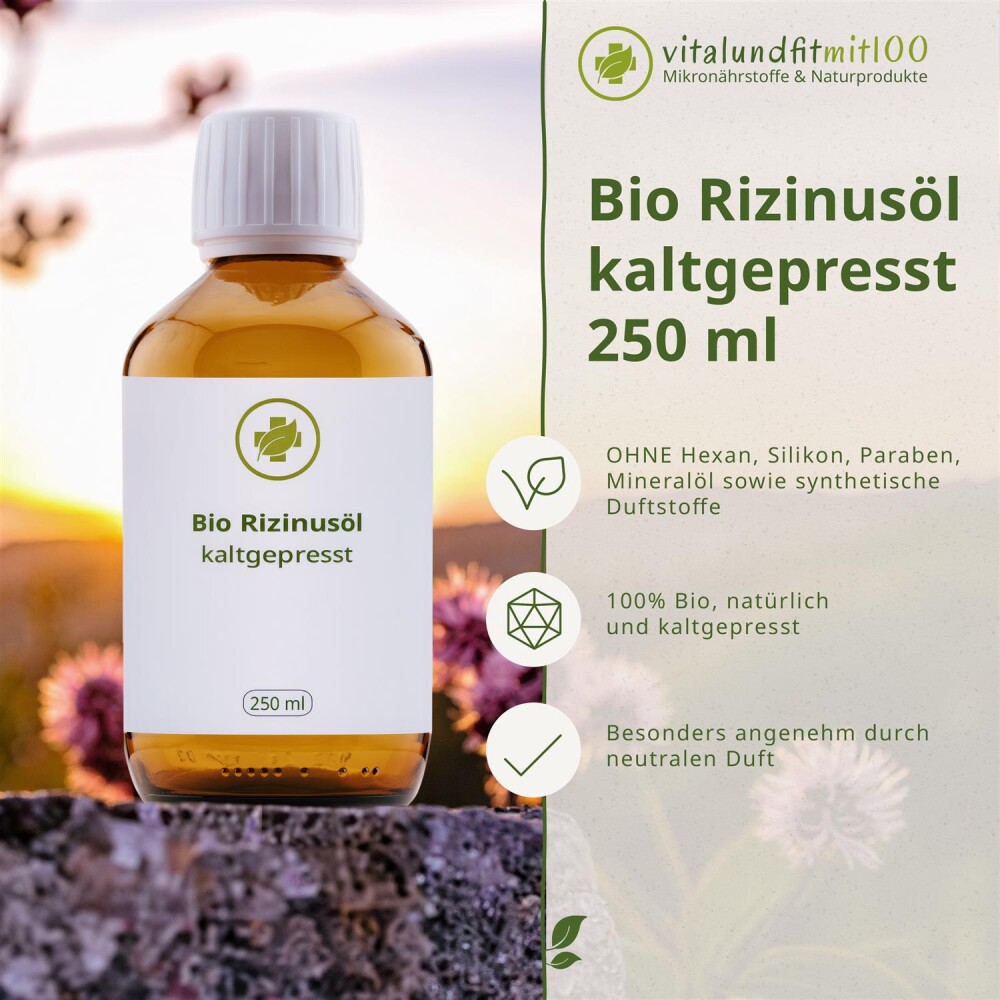 Bio Rizinusöl kaltgepresst 250 ml