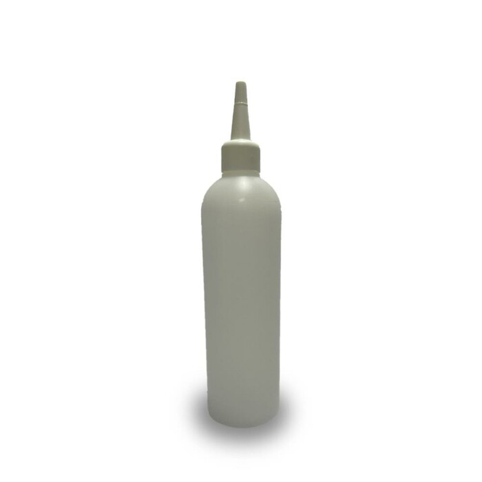 250 ml Leerflasche HDPE inkl. Tropferspitze weiß