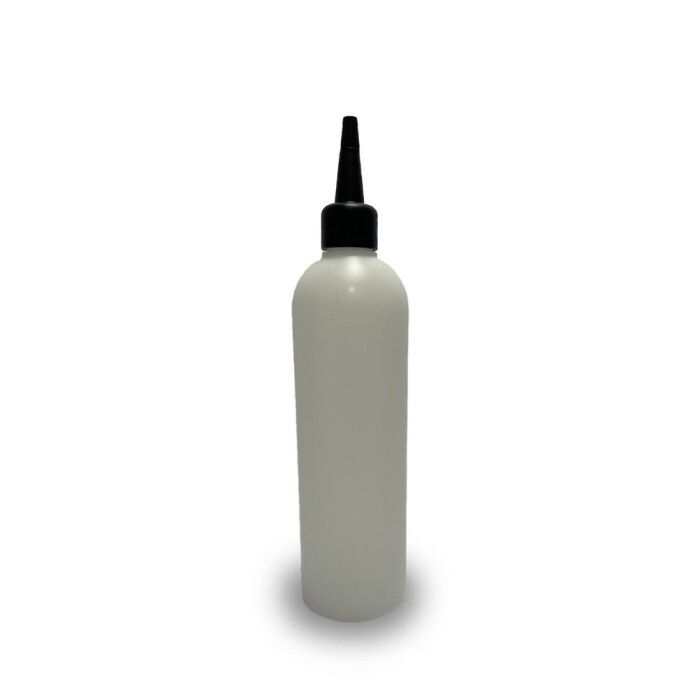 250 ml Leerflasche HDPE inkl. Tropferspitze schwarz
