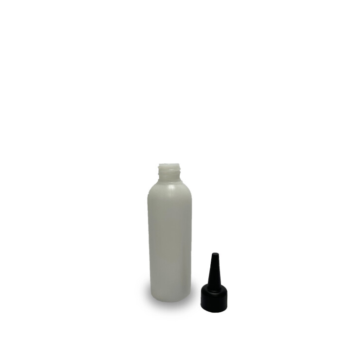 100 ml Leerflasche HDPE inkl. Tropferspitze schwarz