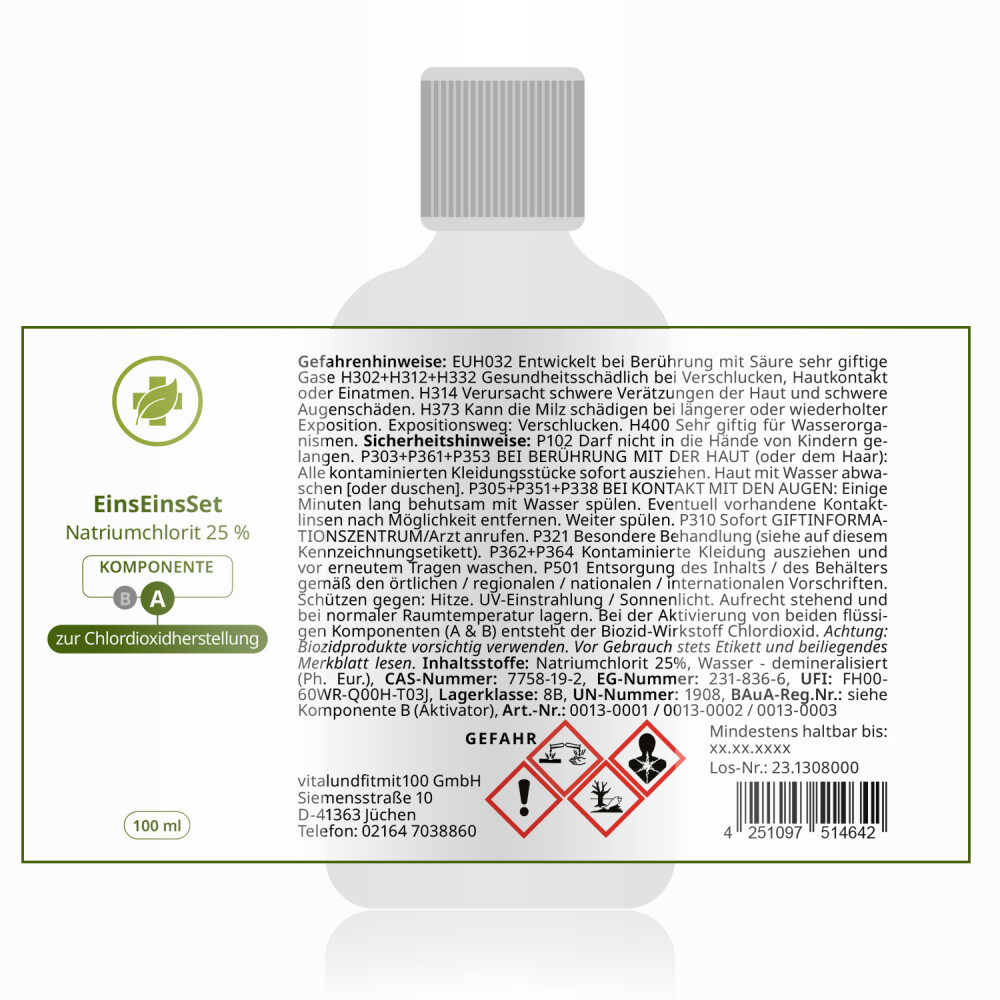 EinsEinsSet (Bestseller) 100 ml Set [3+1 gratis]
