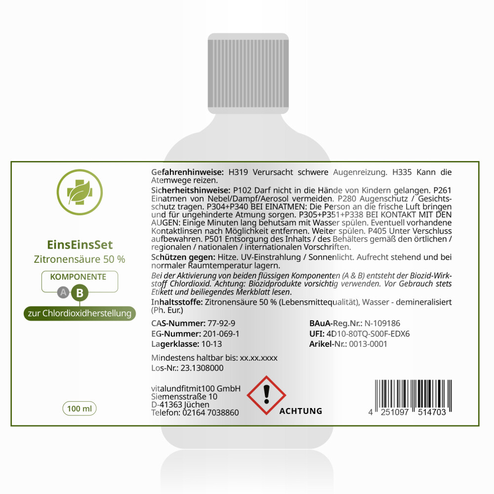 EinsEinsSet (Bestseller) 100 ml Set [3+1 gratis]