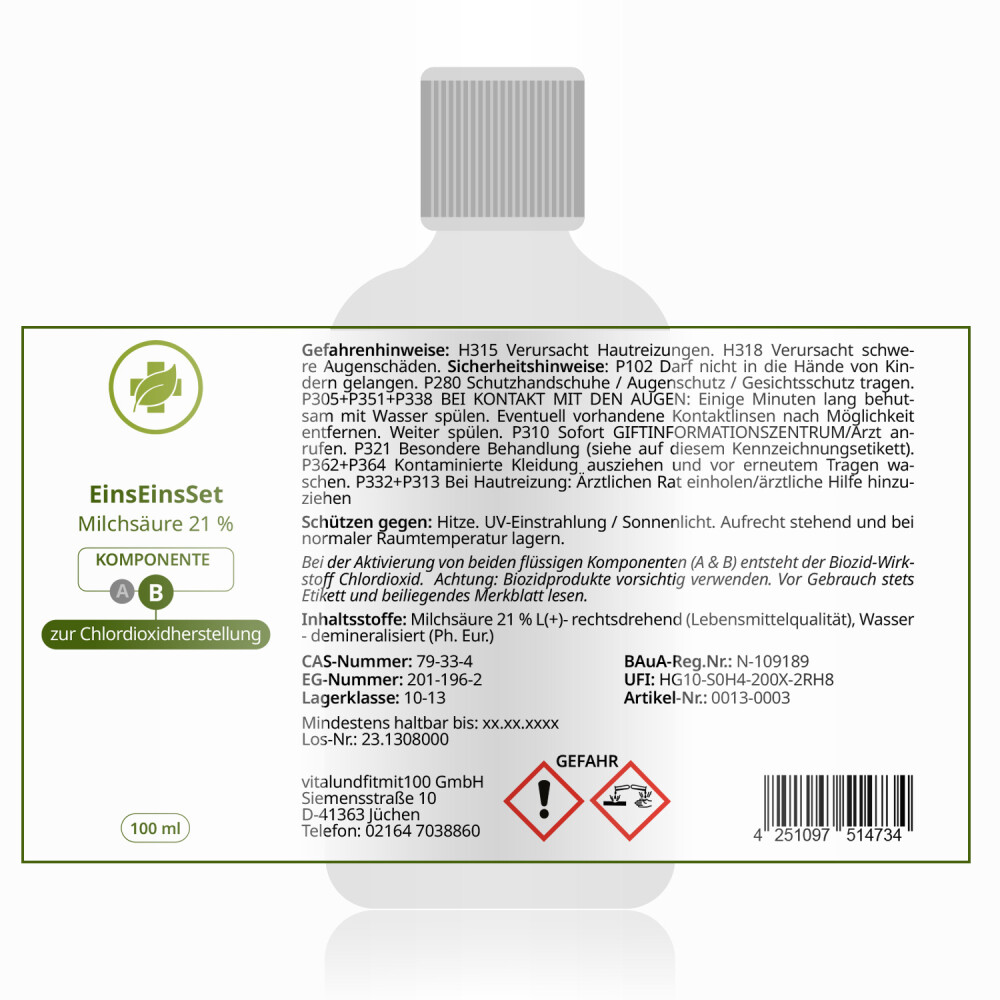 EinsEinsSet (Bestseller) 100 ml Set [3+1 gratis]
