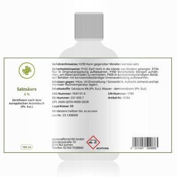 Salzsäure 4% Lösung