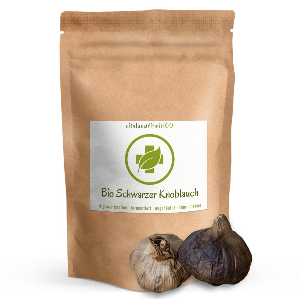 Bio Schwarzer Knoblauch Knollen (4 Stück)