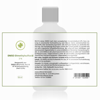DMSO Lösung 3% 50 ml