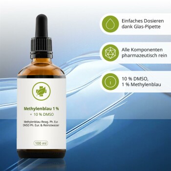 Methylenblau 1% in 10% DMSO-Lösung 100 ml