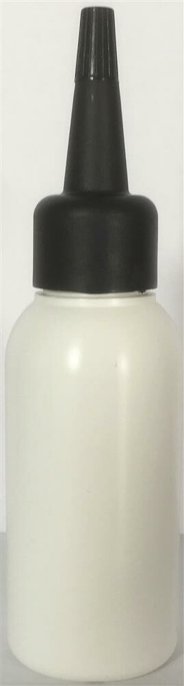 50 ml Leerflasche HDPE inkl. Tropferspitze schwarz