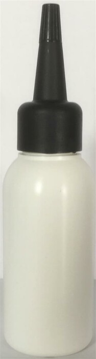 50 ml Leerflasche HDPE inkl. Tropferspitze schwarz
