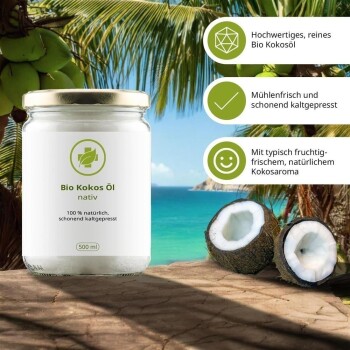Bio Kokosöl (nativ) 500 ml
