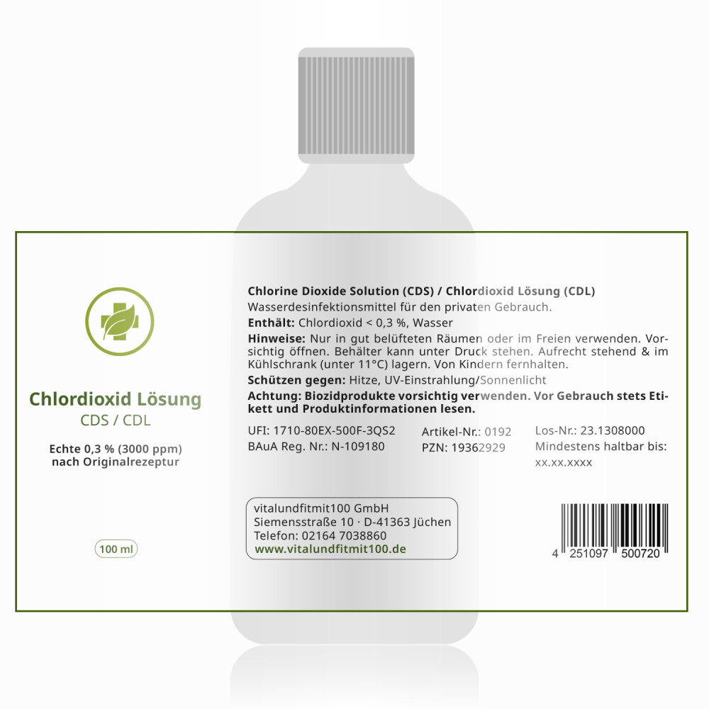 1 Komponenten Fertiglösung CDS/CDL in miron Violett-Glas-Flasche