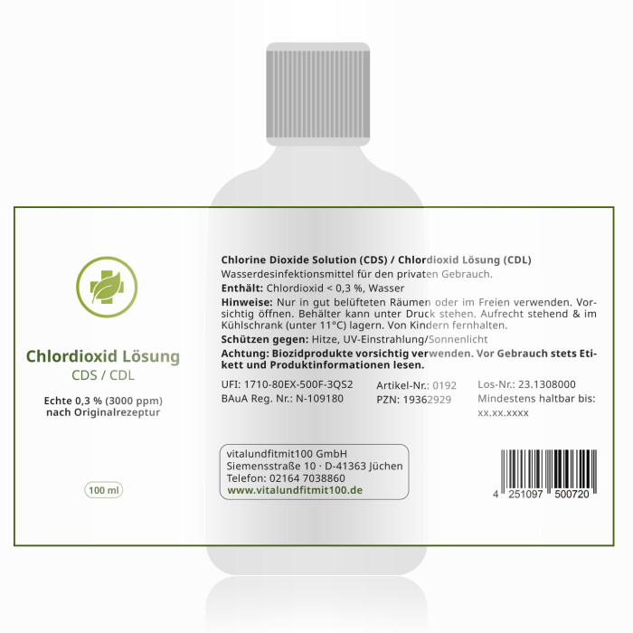 Premium CDS/CDL innovativ in miron Violett-Glas-Flasche 100 ml