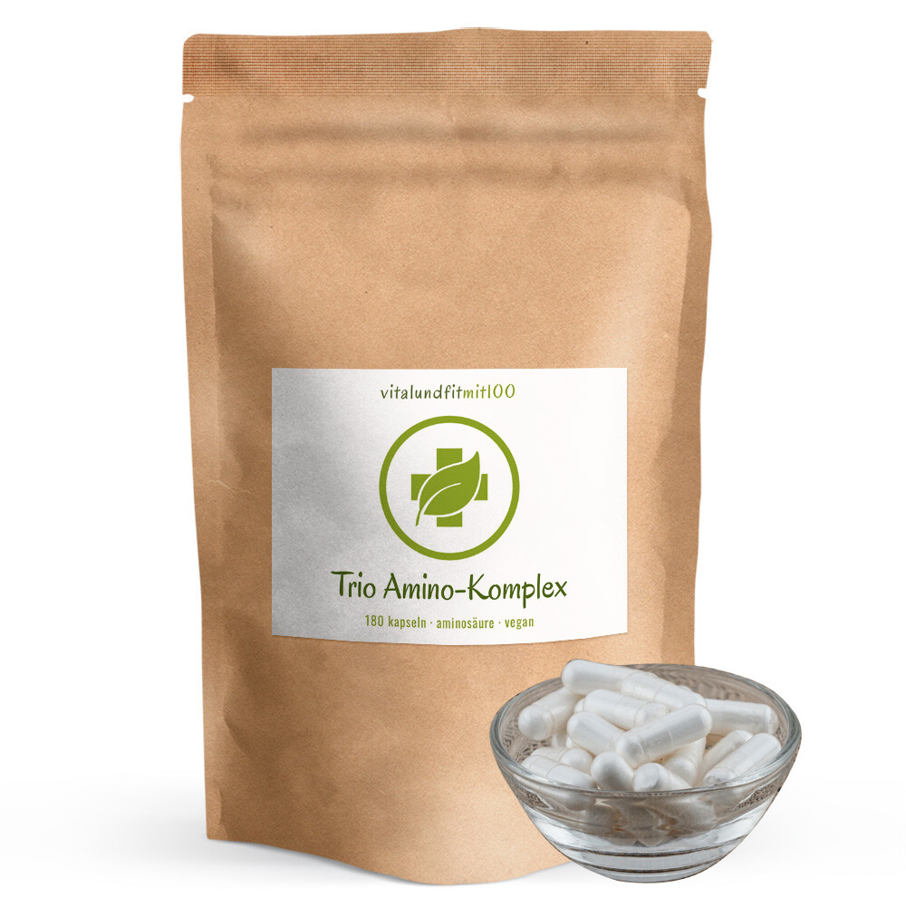 Trio Amino-Komplex: L-Arginin + L-Ornithin + L-Lysin Kapseln 180 Stück