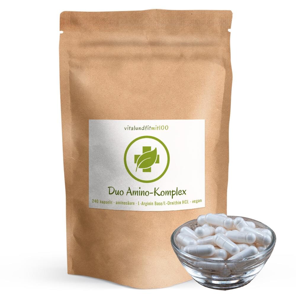 Duo Amino-Komplex: L-Arginin+L-Ornithin Kapseln 240 Stück