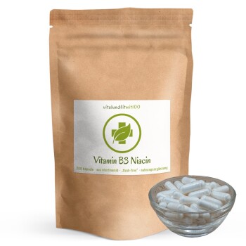 Vitamin B3 Niacin (Nicotinamid) Kapseln 200 Stück