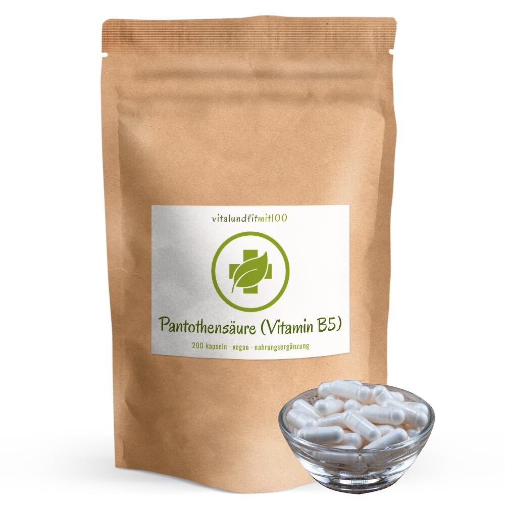 Vitamin B5 (Pantothensäure) Kapseln 200 Stück