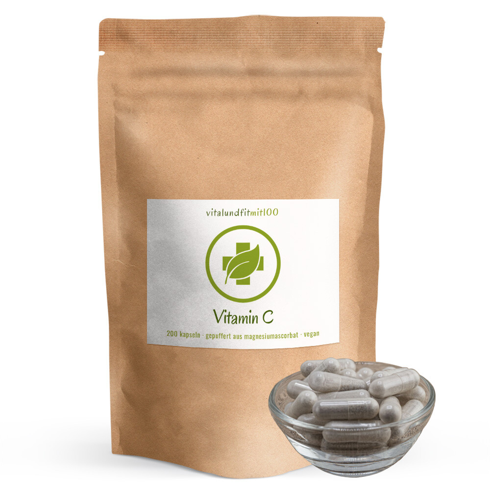 Vitamin C Kapseln gepuffert (Magnesiumascorbat) 200 Stück