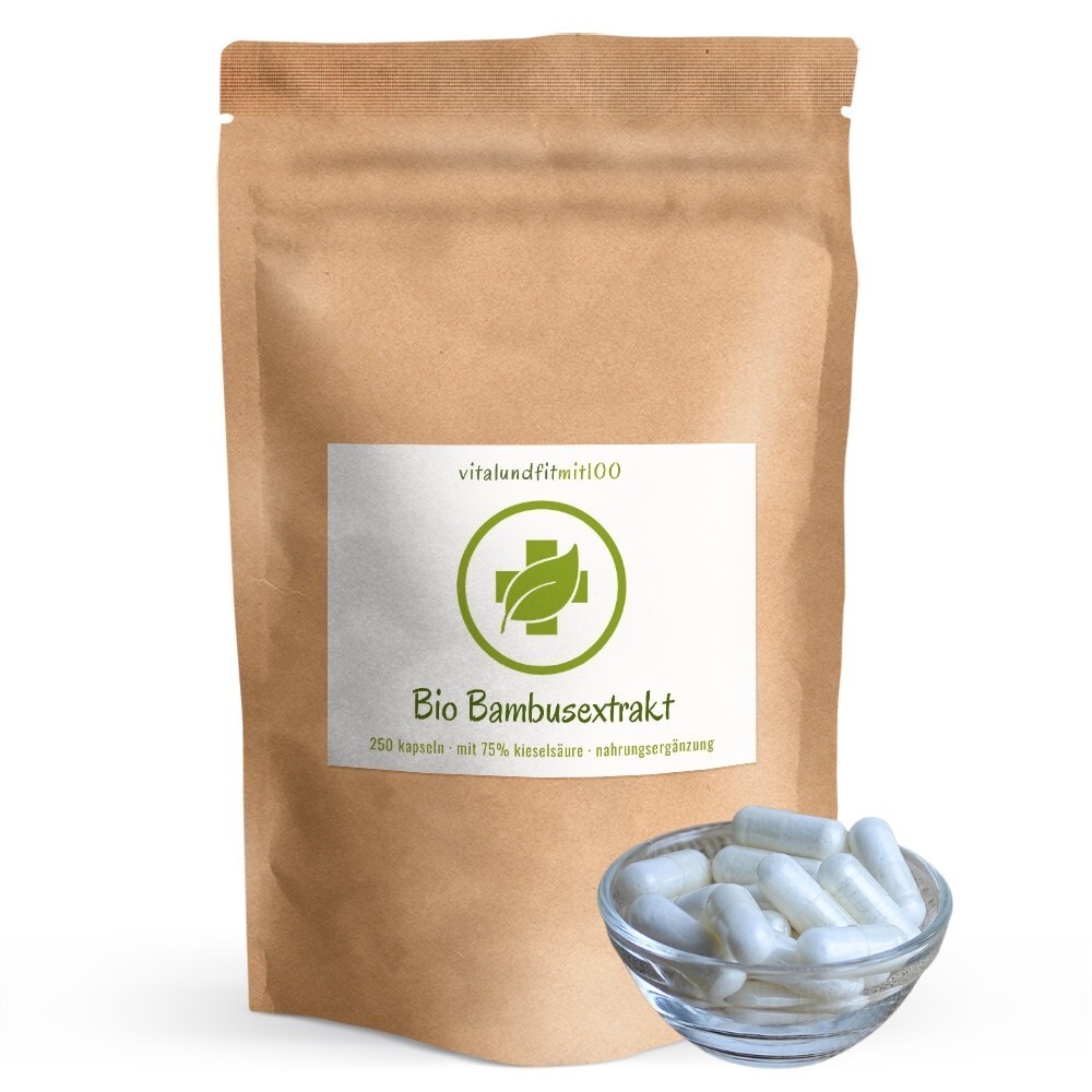 Bio Bambus Extrakt Kapseln 250 Stück