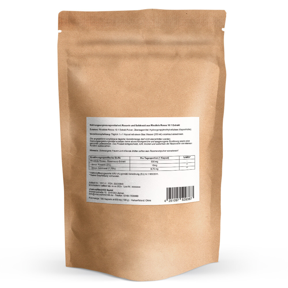 Rhodiola Rosea Kapseln 180 Stück