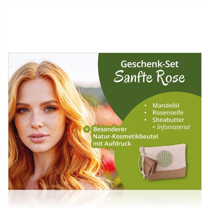 Geschenk-Set: Sanfte Rose