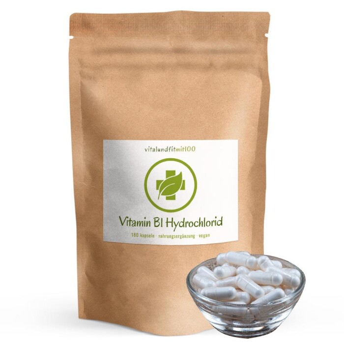 Vitamin B1 Hydrochlorid (Thiamin) Kapseln 180 Stück