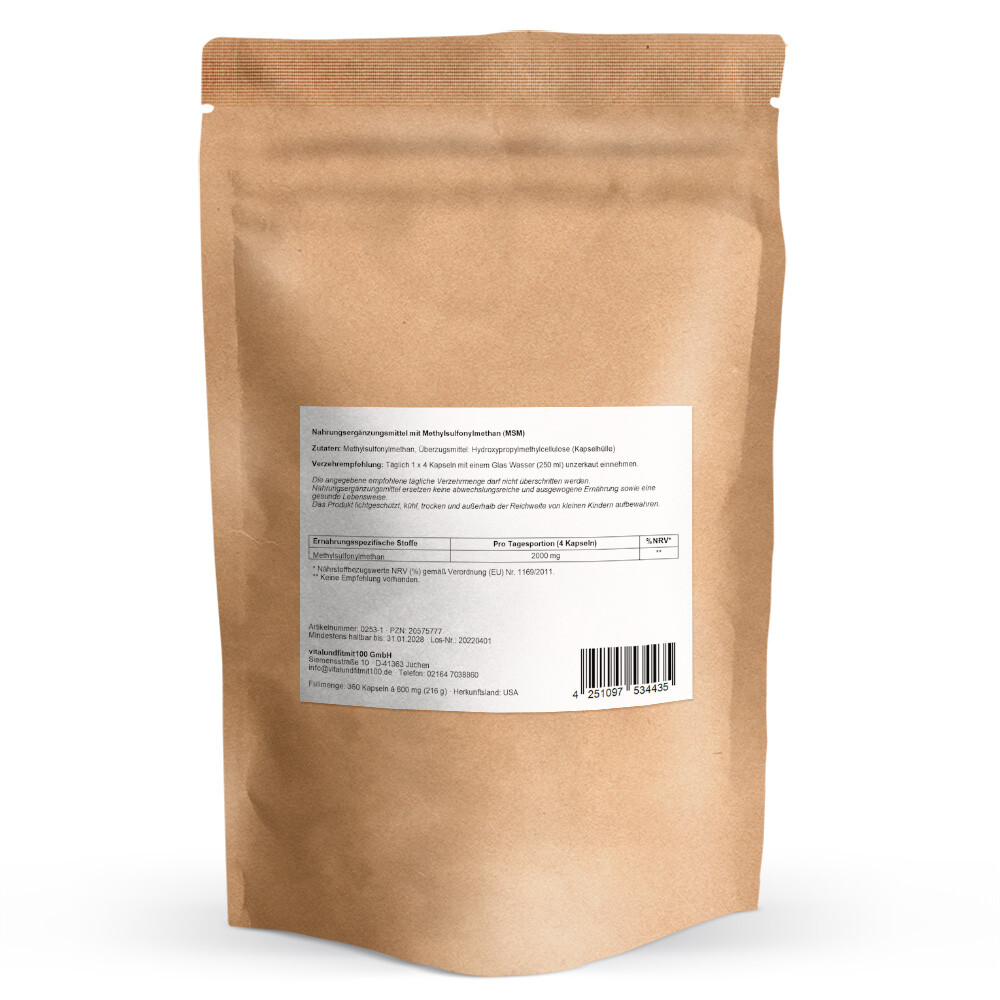 MSM Kapseln 360 Stück