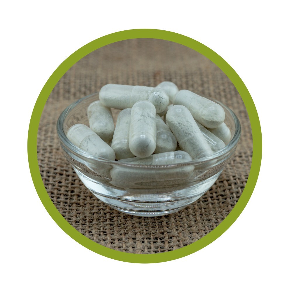 Zeolith-Bentonit Kapseln (50% Naturzeolith, 50% Bentonit) 100 Stück