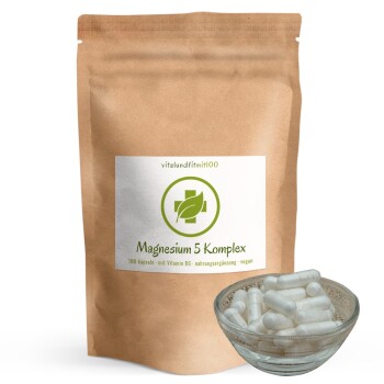 Magnesium 5 Komplex mit Vitamin B6 Kapseln 180 Stück
