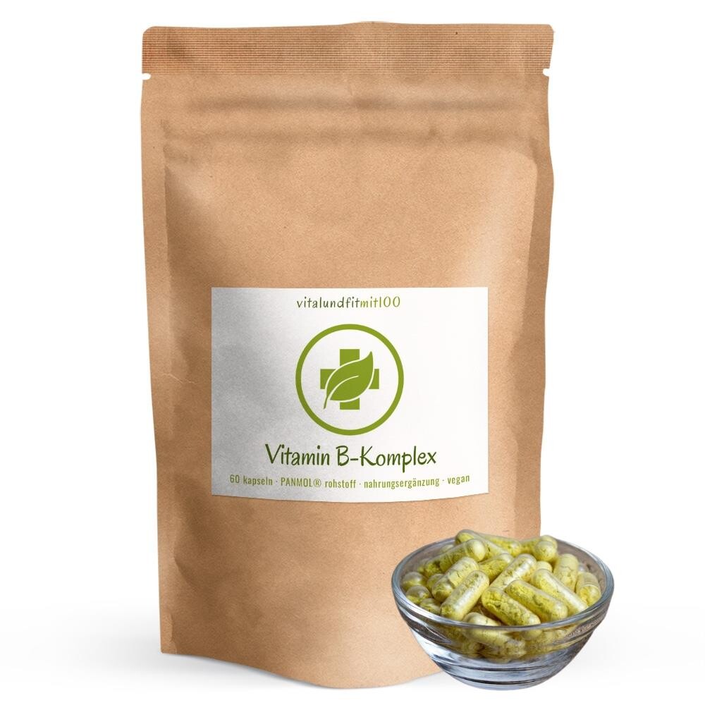 Vitamin B Komplex (B1 - B12) - 120 vegane Kapseln à 230 mg